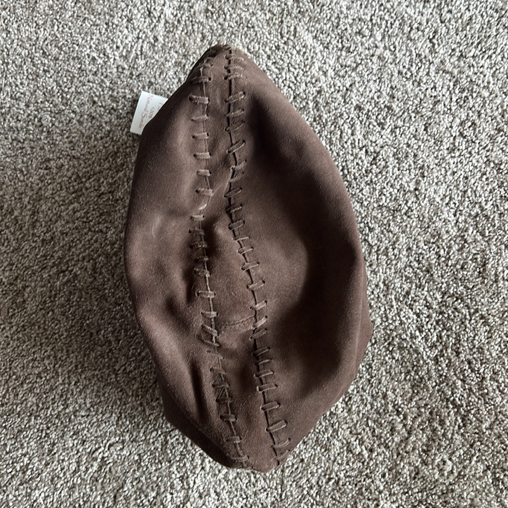 Brown Suede Hobo Bag - Picture 5 of 12